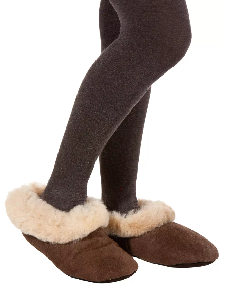 Alpaka Pantoffeln mit Schafwolle