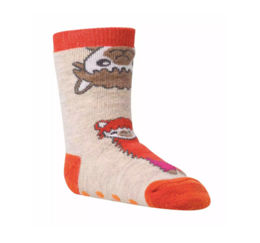 KINDER - Alpaka Kinder ABS Socken mit Alpaka-Motiv